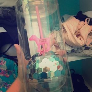 Vs pink discoball cup